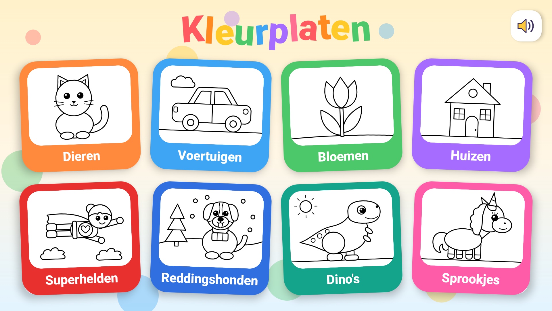 Kleurplaten: een superheld die een plantje water geeft, ingekleurd met emmer en regenboogkwast
